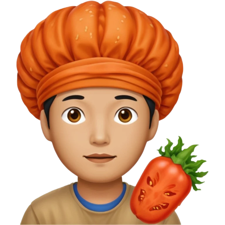 Wearing kimchi man emoji