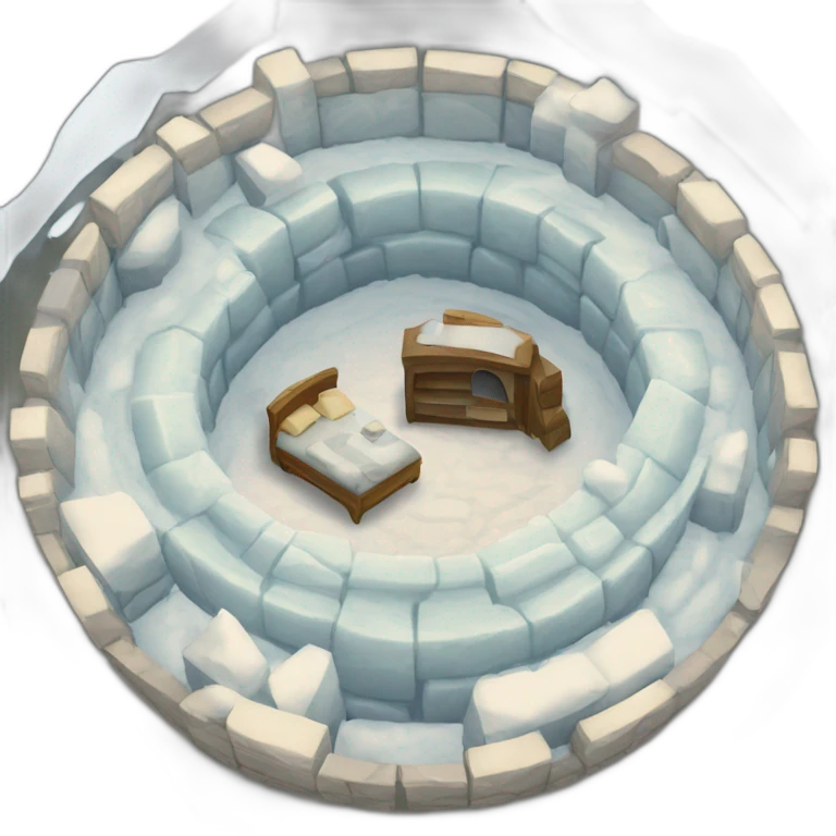 igloo inside igloo - inception emoji