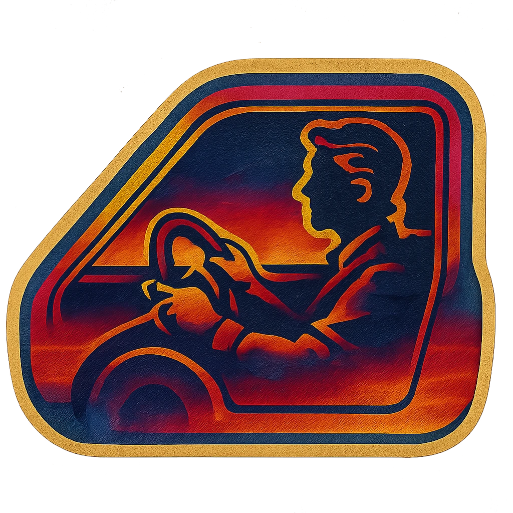 person driving a car emoji