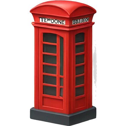 Red Telephone Box emoji