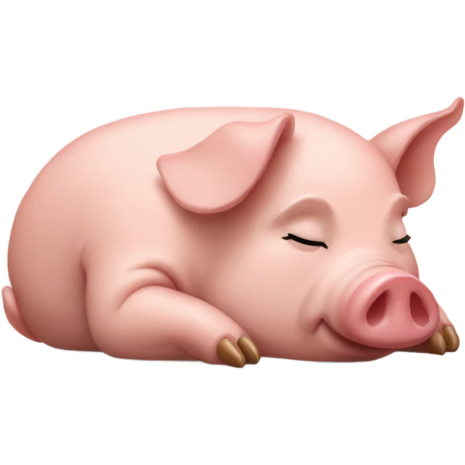 Pig sleeping  emoji