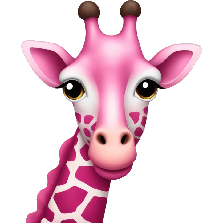 pink giraffe emoji
