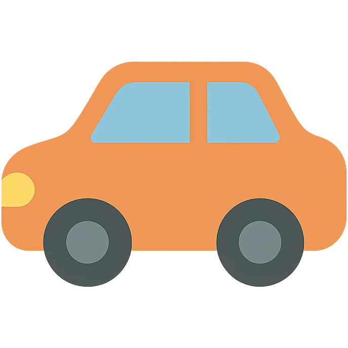 orange car icon emoji
