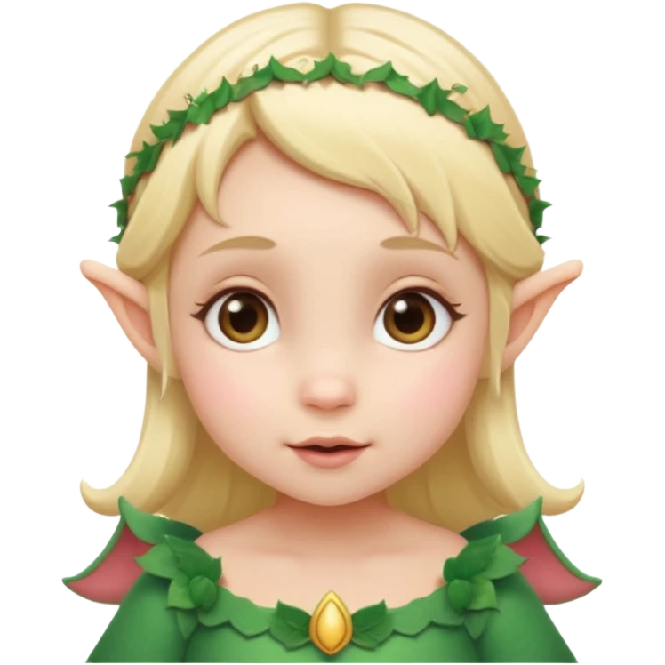 baby elf girl  blonde hair emoji