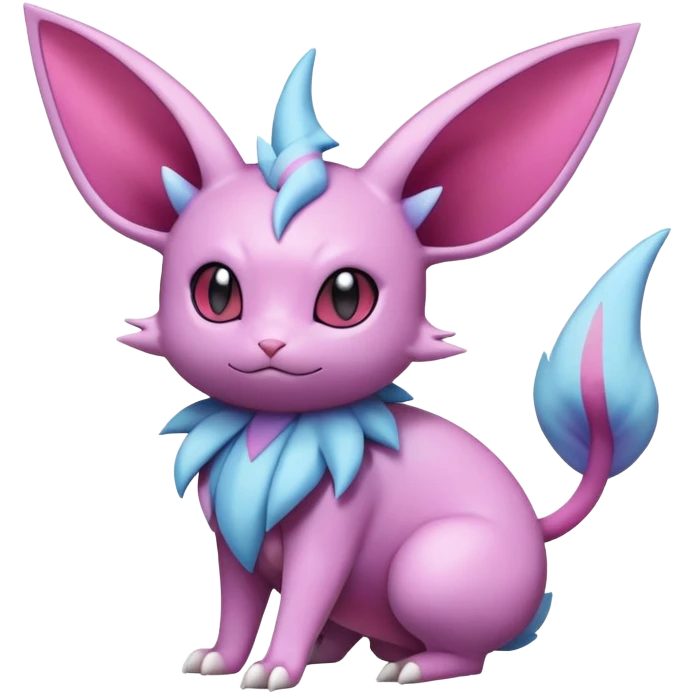 Nidorino-Espeon-Skitty-Pokémon-Fakémon-hybrid-creature (full body) emoji