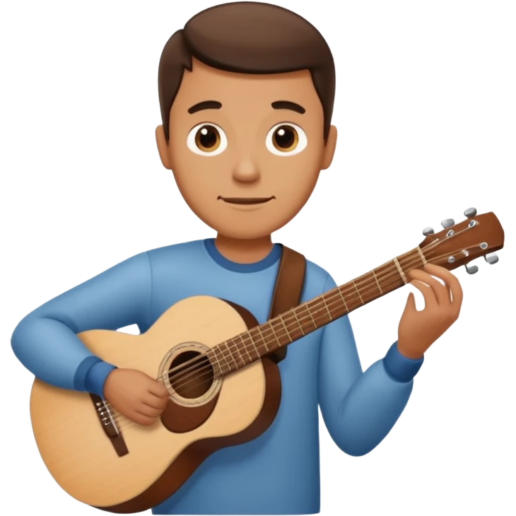 man holding guitar emoji