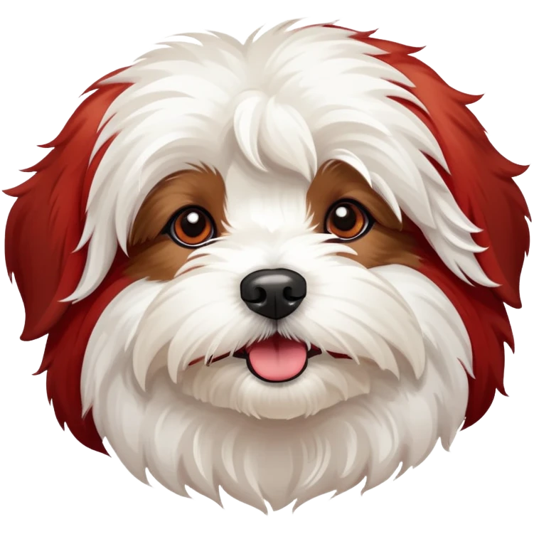 Havaneser Red and withe emoji