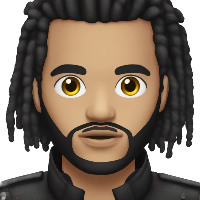 el cantante the weeknd vestido de strboy emoji