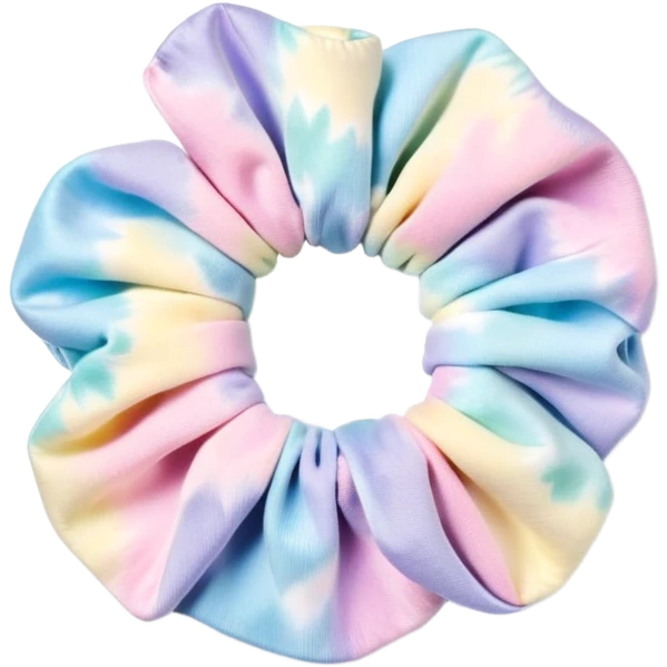 1990’s pastel tie dye scrunchies emoji