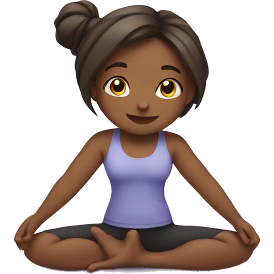 girl doing yoga  emoji