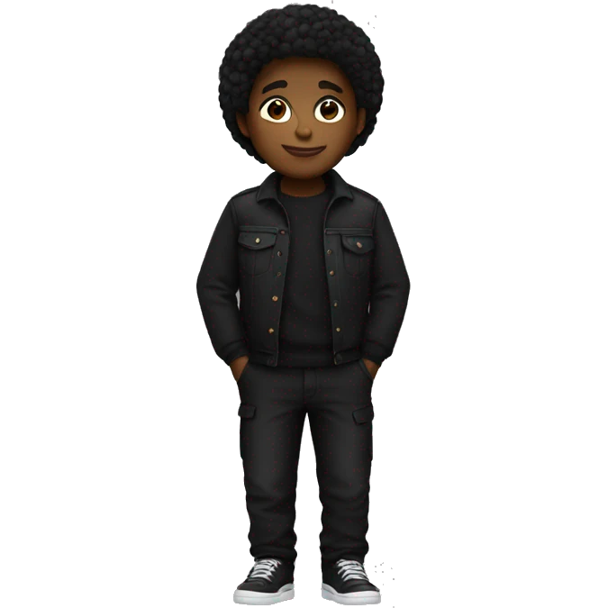 All black outfit emoji