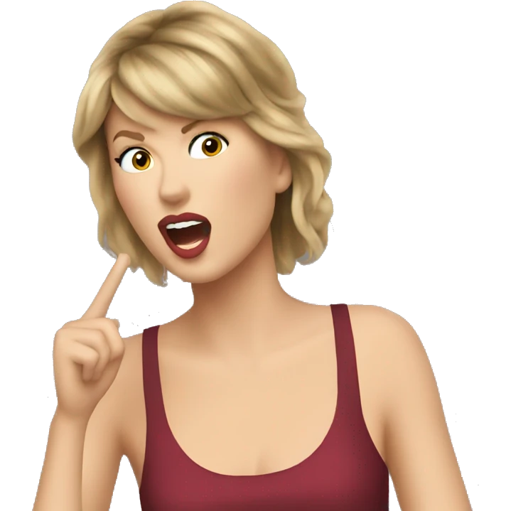 Taylor Swift singing emoji