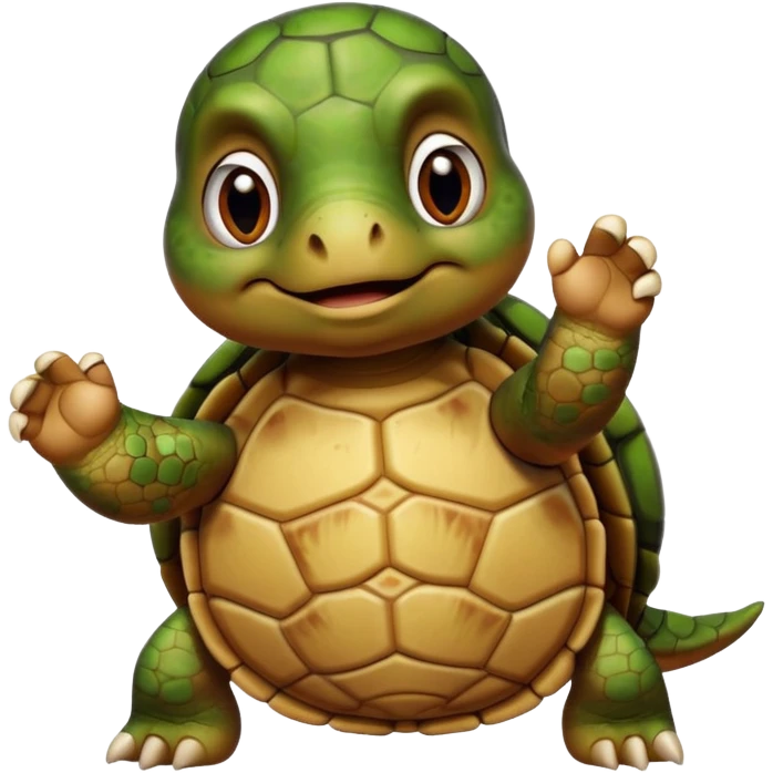 Turtle showing thumbs down but her head is that thumbdown emoji