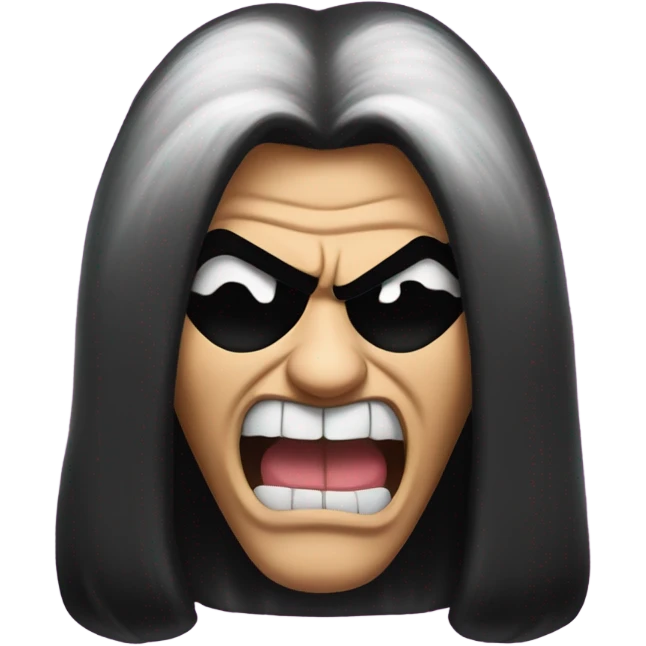 Gene simmons with tongue out emoji