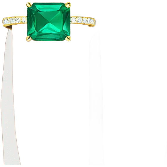 emerald solitaire engagement ring  emoji