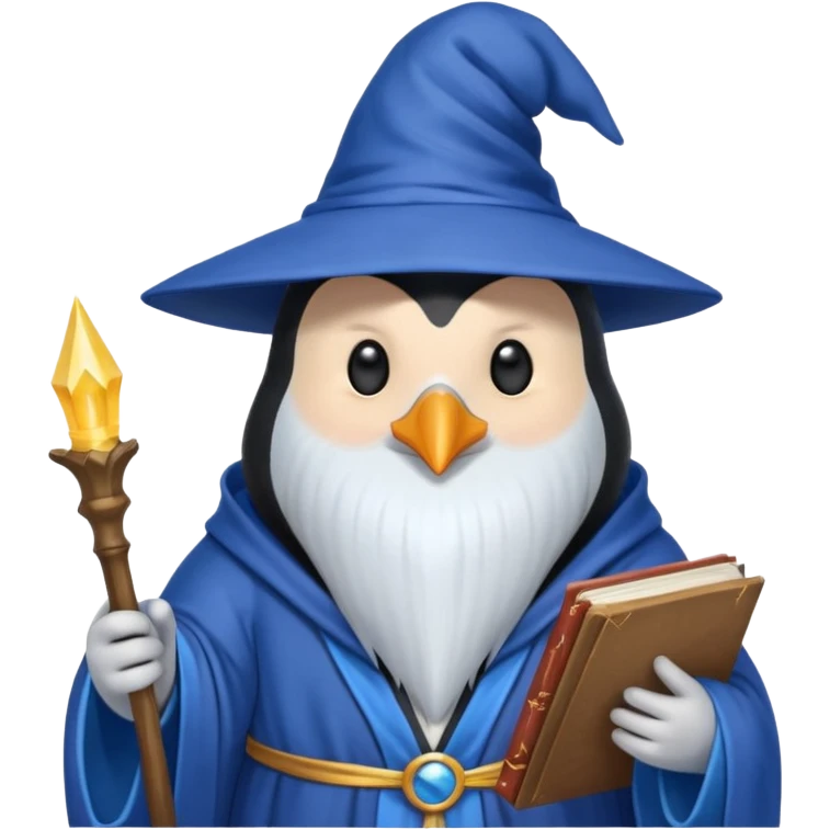 Penguin Wizard emoji