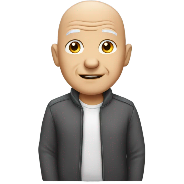 Bald old man emoji