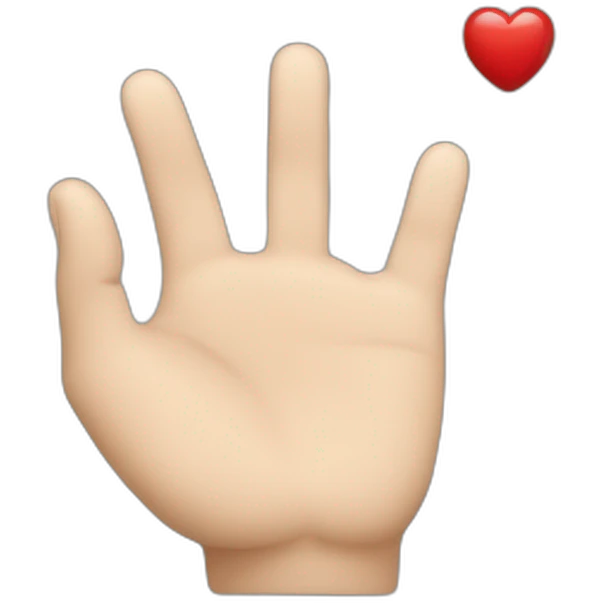 Cœur avec les main emoji