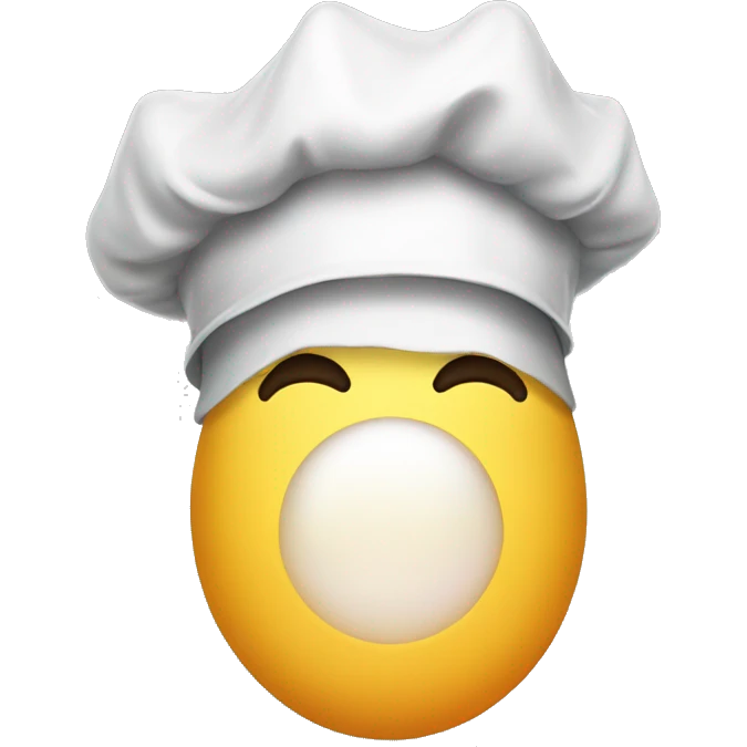 guy with a cooked egg hat emoji