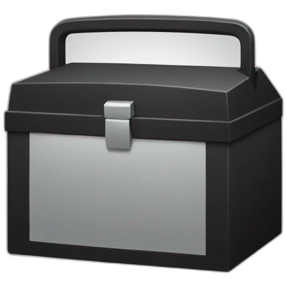 black toolbox emoji