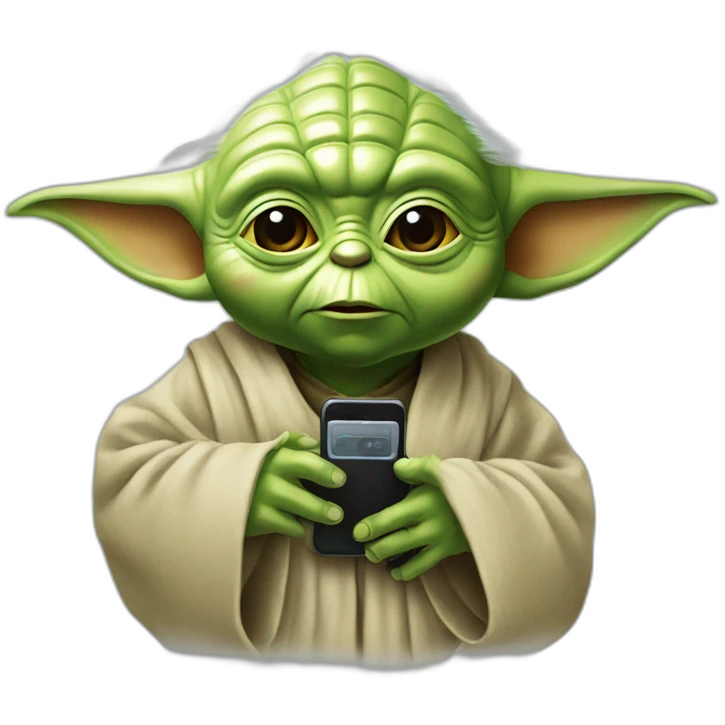 Yoda téléphone emoji