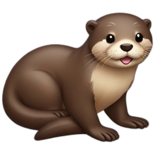 otter loving emoji
