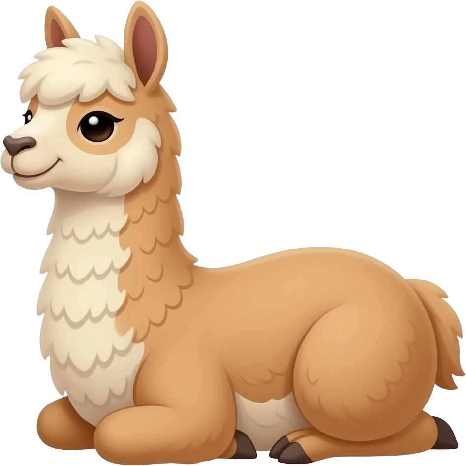 Cartoon llama lay emoji