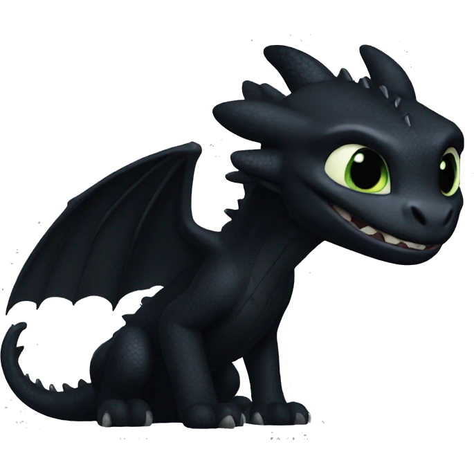 Toothless the Night Fury emoji