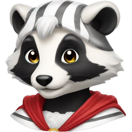 badger in sailormoon costume emoji
