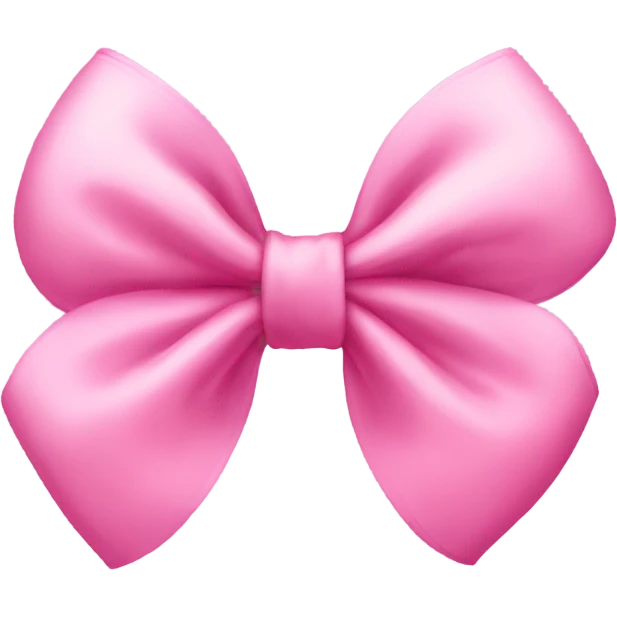 a coquette cute pink bow emoji