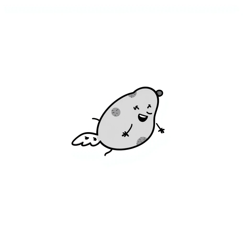 patate volante avec de petites ailes emoji