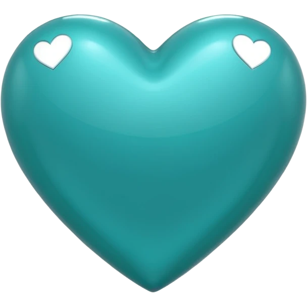 Teal heart emoji