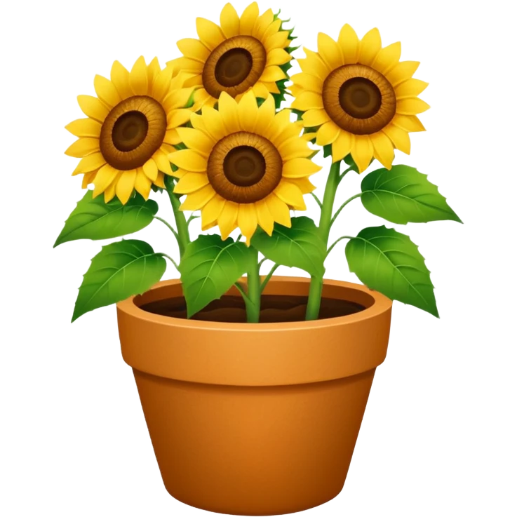 sunflowers pot emoji