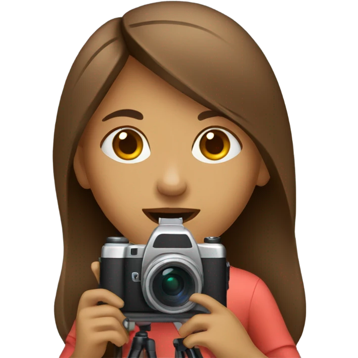 girl with video camera emoji