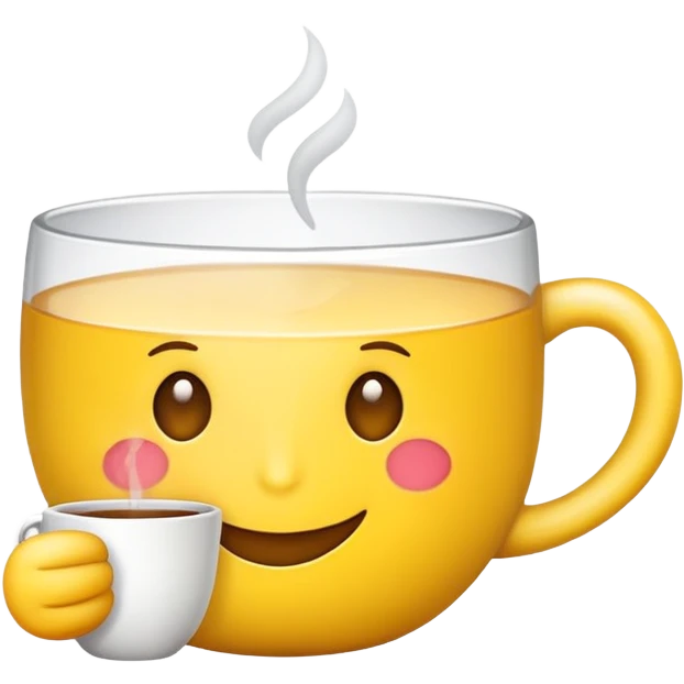 Emoji sipping tea emoji