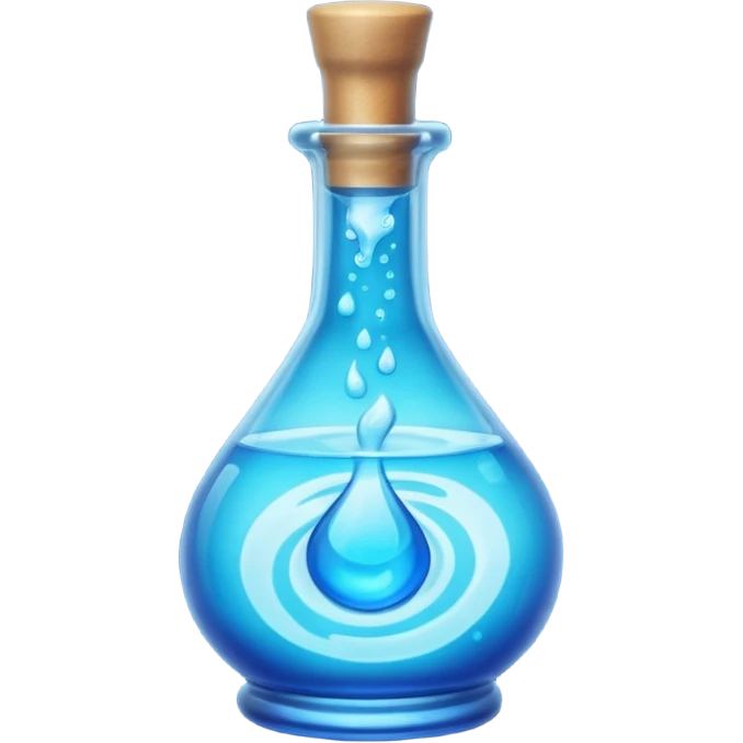 blue health potion emoji