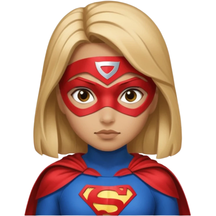 Queen side eye wearing a super hero costume a girl emoji