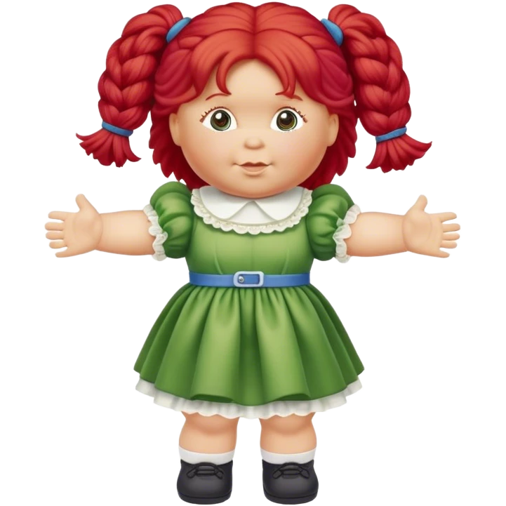 vintage cabbage patch doll red hair emoji