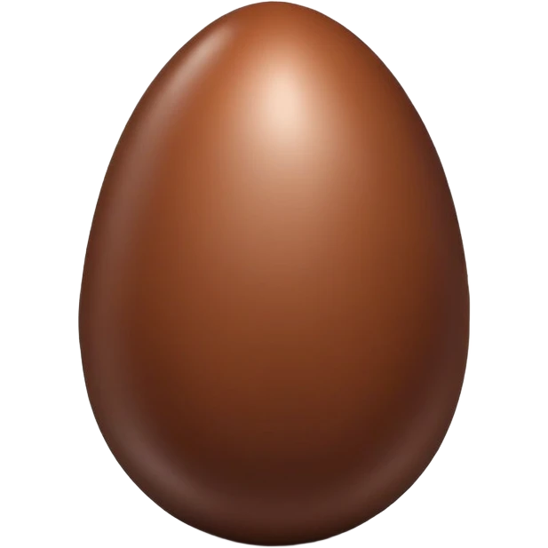 Chocolate egg emoji