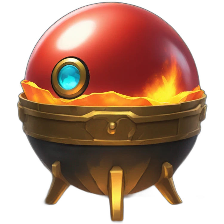 Pokemon Game LootCase Color Red Fire Flame Rich Treasure Legendary Epic Pokeballs and Pokemons Inside this have Shiny Glow emoji
