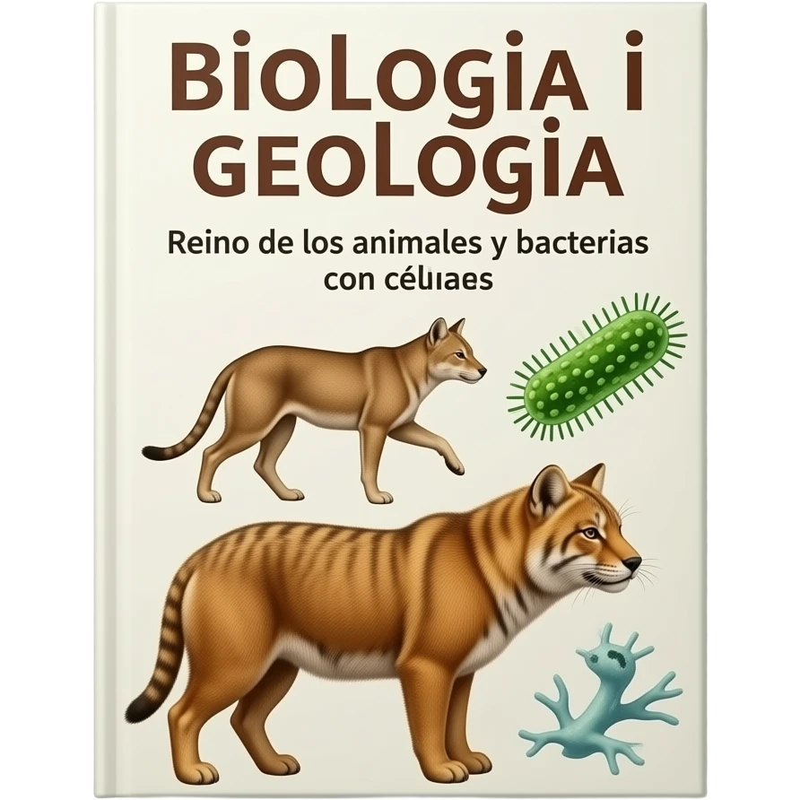 Biologia i Geologia libro , reino de los animales ivacterias con cel·lulas emoji