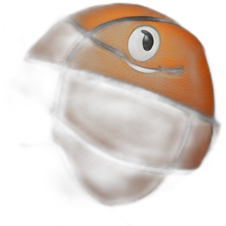 Basketball mit smiley emoji