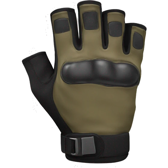 fingerless tactical glove emoji