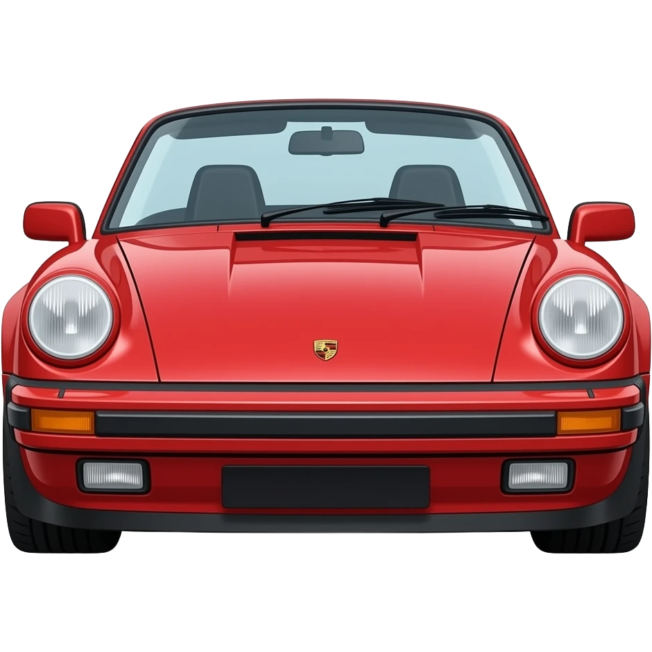 1985 Red 911 cabriolet emoji