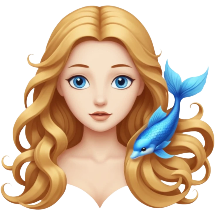 Beautiful mystic siren emoji