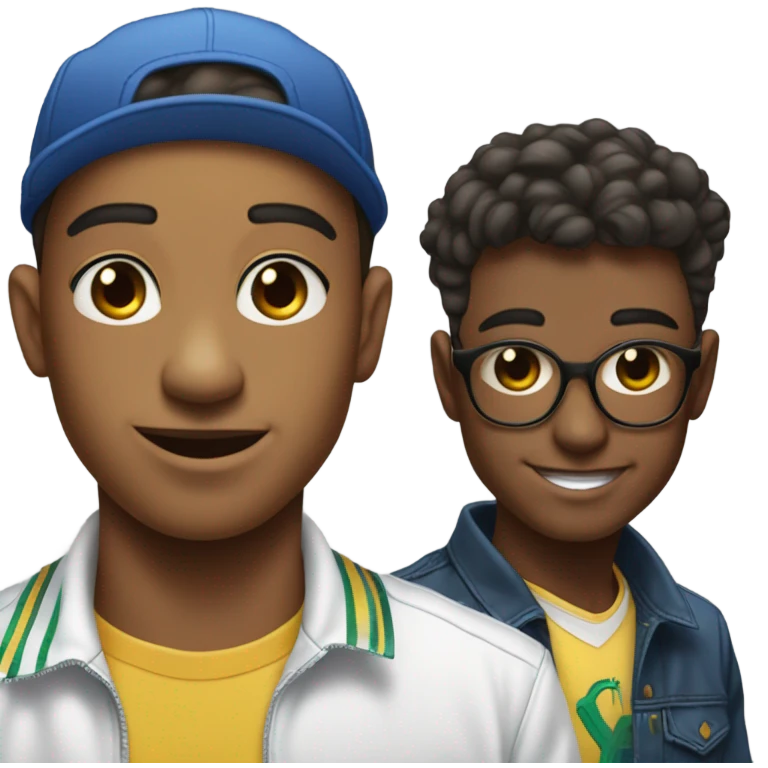 frat boy delta psi with DJ board and frat boy phi psi with DJ boy emoji