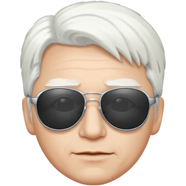 😁 with sunglasses white hair emoji