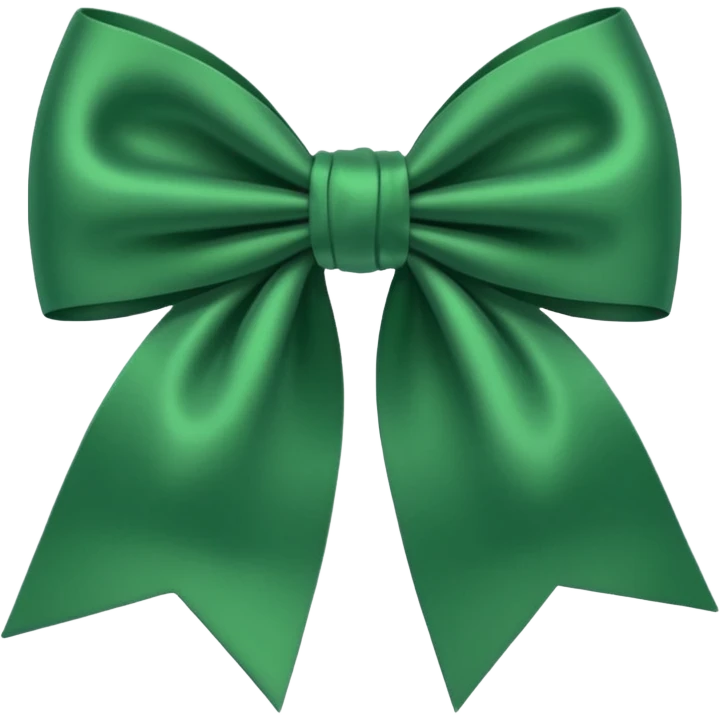 Green bow emoji