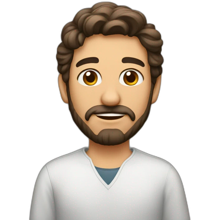 Hombre con mandíbula marcada emoji