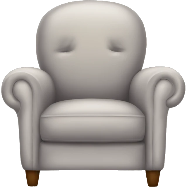 Cozy reading armchair emoji